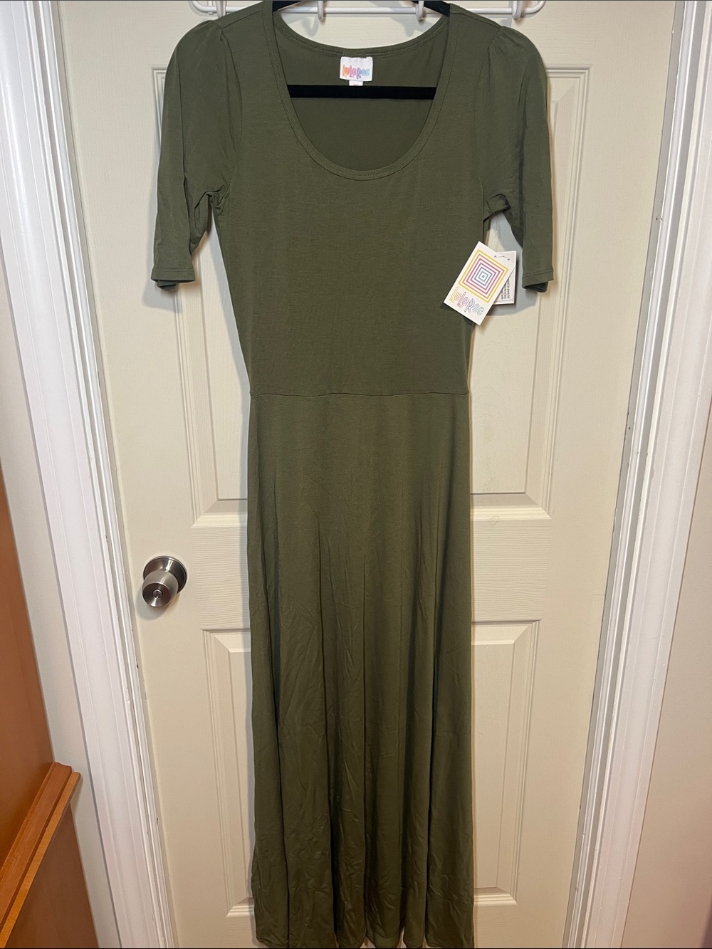LuLaRoe Olive Scoop Neck Maxi Dress